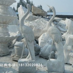 仙鶴石雕，仙鶴雕塑
