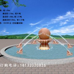 風(fēng)水球，小魚噴水風(fēng)水球
