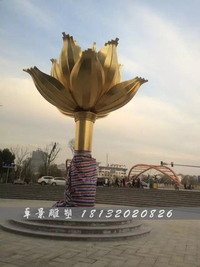 銅紫荊花雕塑，廣場紫荊花銅雕，廣場花朵銅雕塑