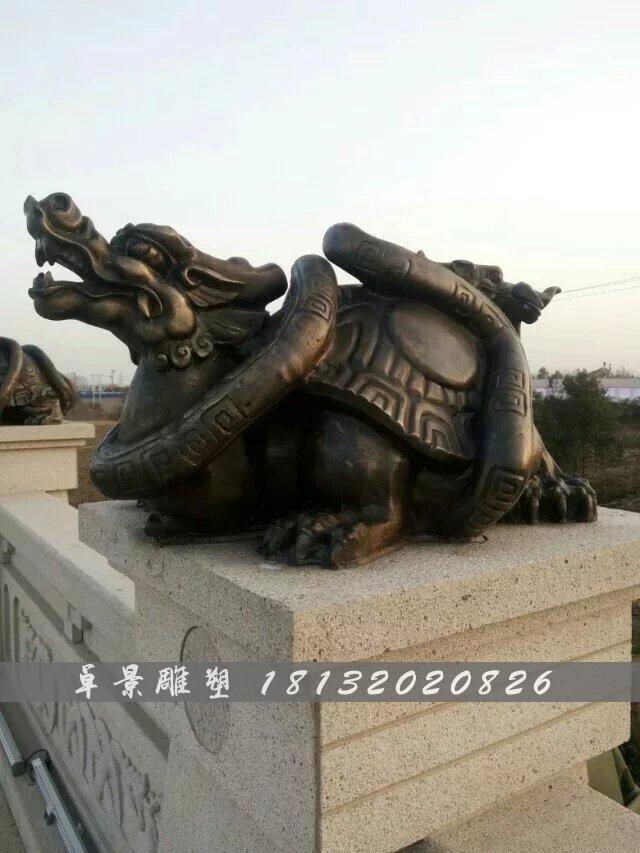 龍龜銅雕，鑄銅龍龜?shù)袼?(2)