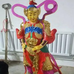 玻璃鋼韋佗雕塑，玻璃鋼韋佗護(hù)法雕塑