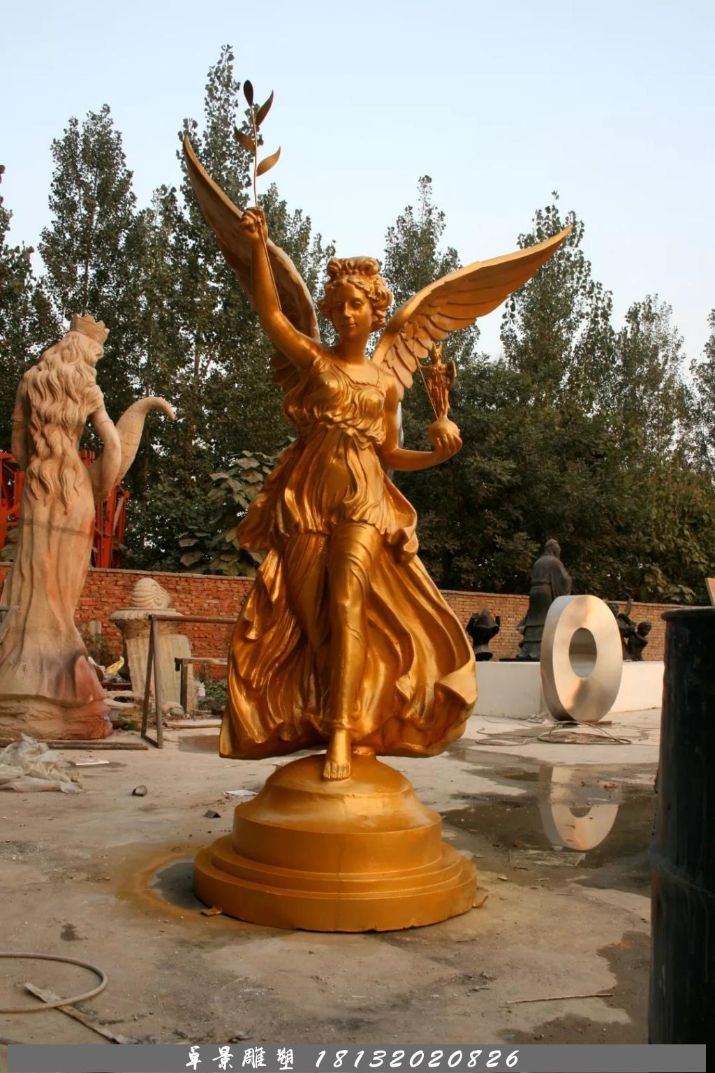 和平女神銅雕，鑄銅和平女神雕塑 (1)