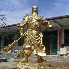 關(guān)公銅雕，鑄銅關(guān)公雕塑，關(guān)二爺銅雕