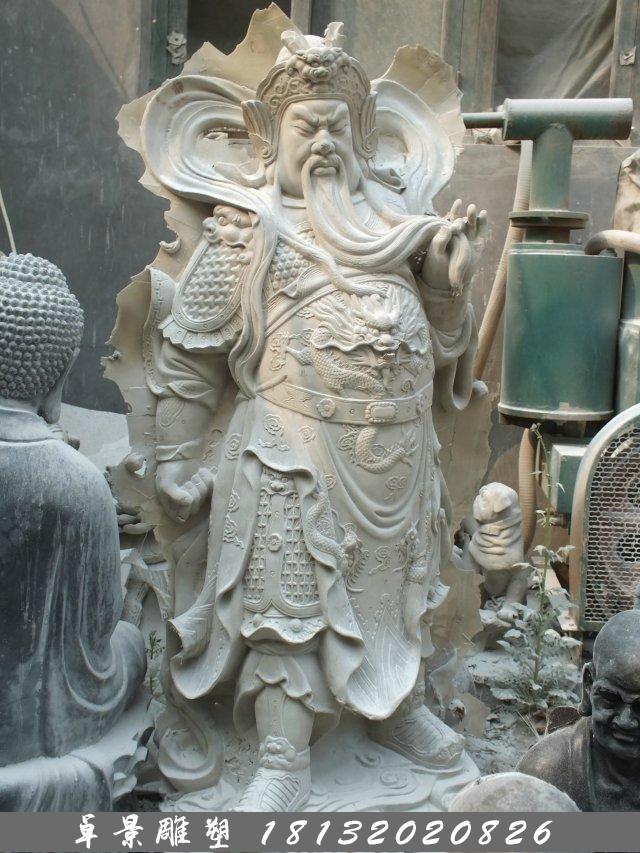關(guān)公石雕，關(guān)帝石雕，關(guān)二爺石雕 (2)
