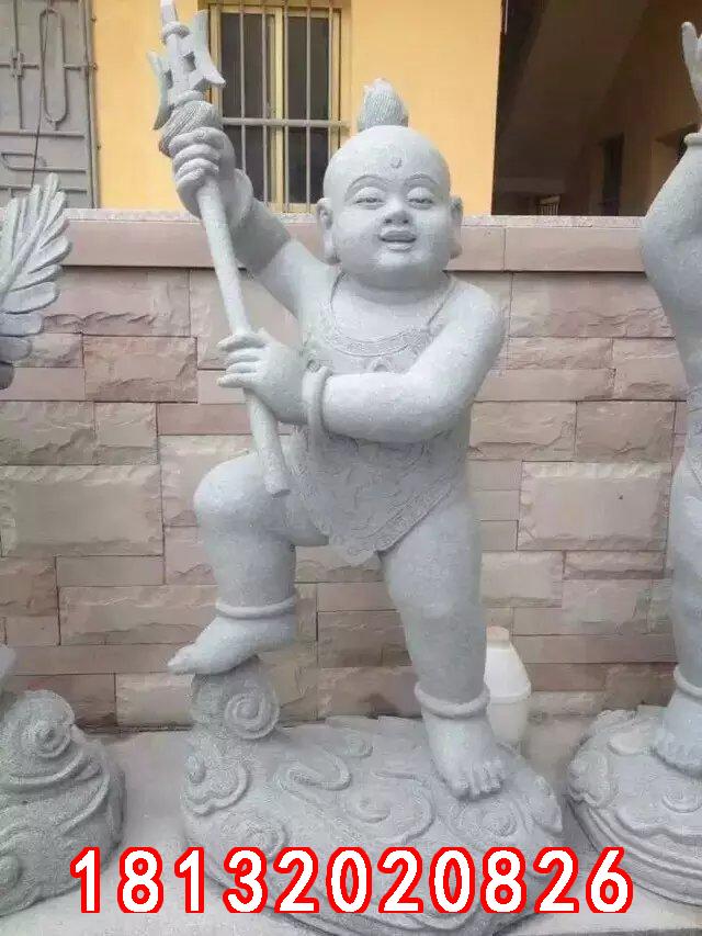 小孩石雕，善財(cái)童子石雕 (3)