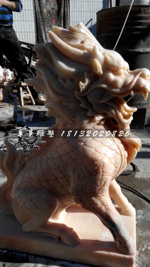 石頭麒麟，石雕麒麟雕塑