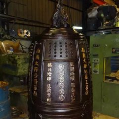 銅鐘雕塑，寺廟銅鐘雕塑