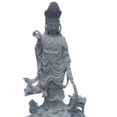 觀音菩薩石雕， 青石觀音菩薩雕塑