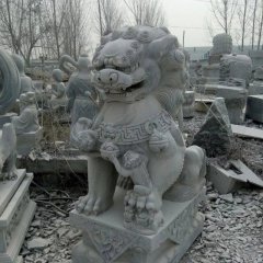 獅子石雕，仿古獅子石雕，門獅石雕