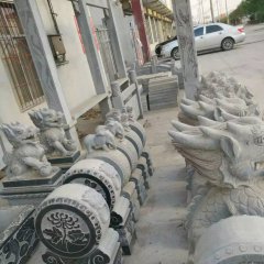 石抱鼓，石門墩，仿古石門墩