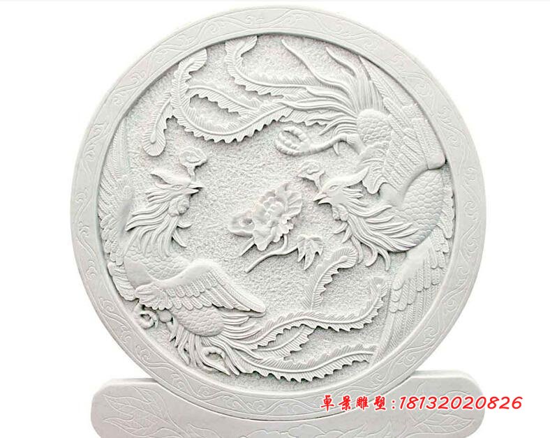 兩個(gè)鳳凰石浮雕，鳳凰石浮雕