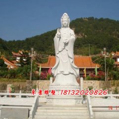 大型立式觀音，石雕觀音菩薩