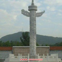 華表，石雕龍柱