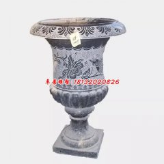 石花盆，青石花盆，仿古花盆
