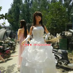 玻璃鋼美少女雕塑，卡通美少女玻璃鋼雕塑