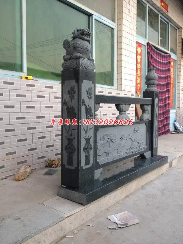 欄板石雕，青石欄板 (4)