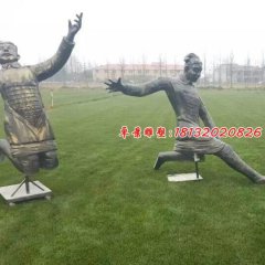 玻璃鋼兵馬俑雕塑，玻璃鋼仿銅人物雕塑