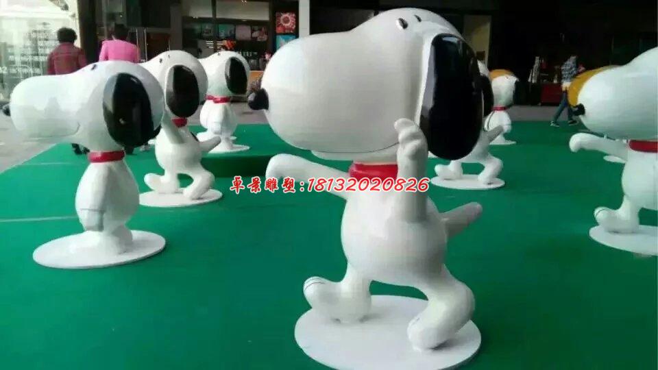 玻璃鋼史努比雕塑，玻璃鋼卡通雕塑