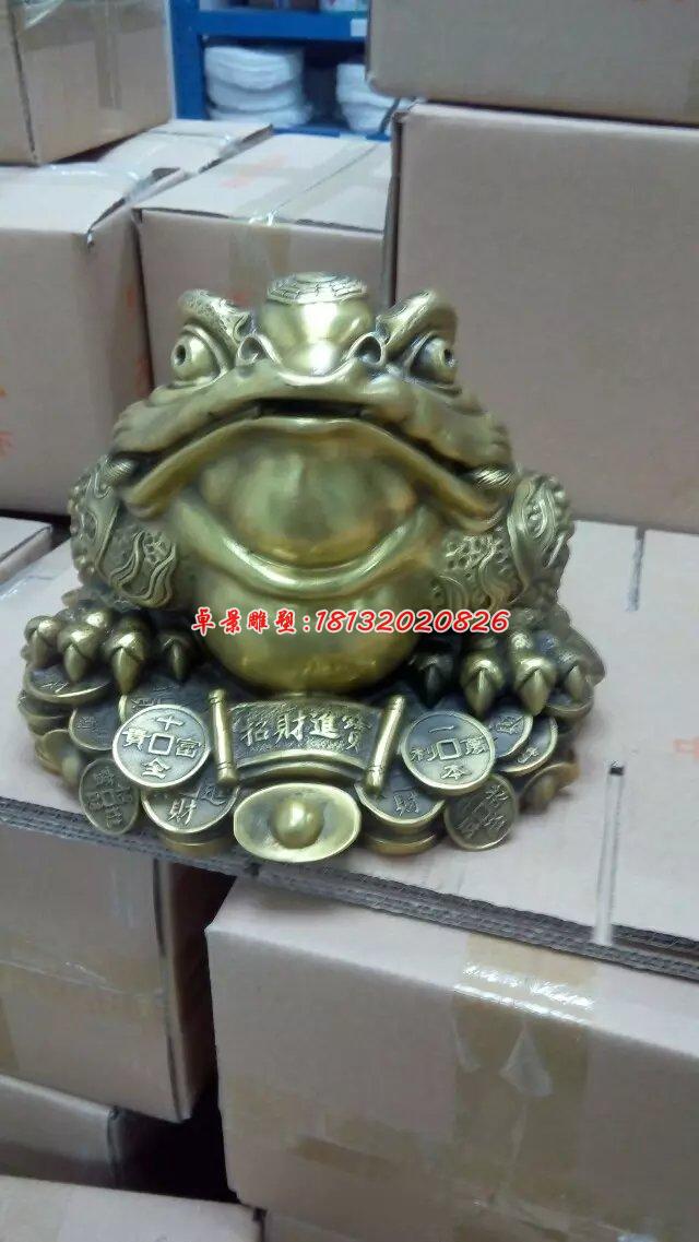 金蟾銅雕，三足金蟾，招財(cái)金蟾 (1)