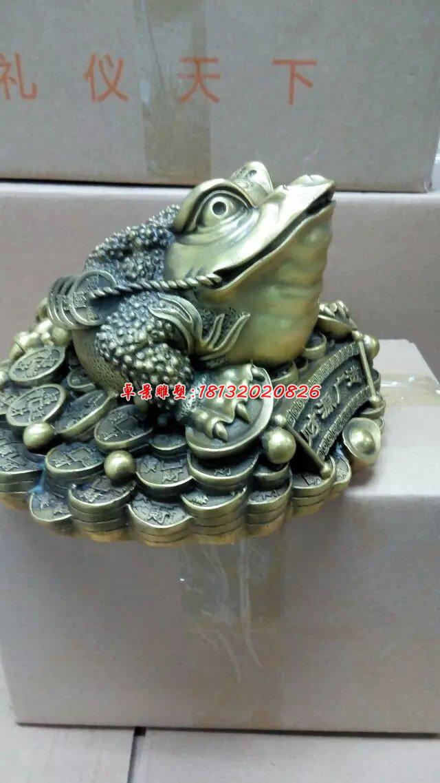 金蟾銅雕，三足金蟾，招財(cái)金蟾 (2)