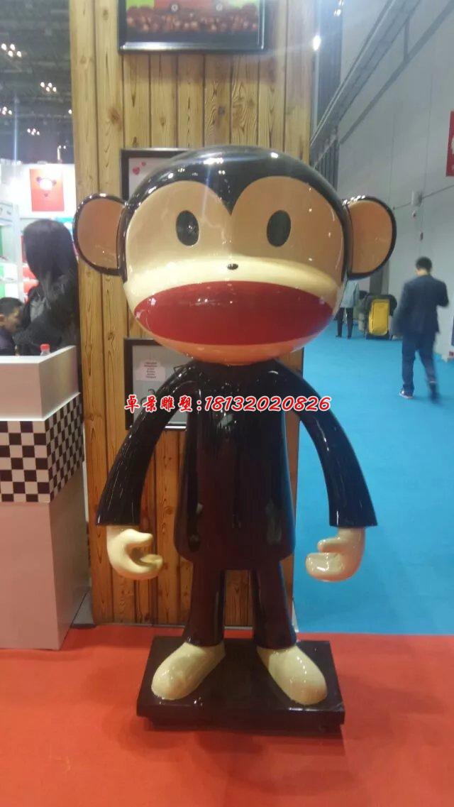 玻璃鋼大嘴猴雕塑，卡通動(dòng)物雕塑(2)
