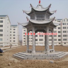 大理石涼亭，小區(qū)涼亭雕塑