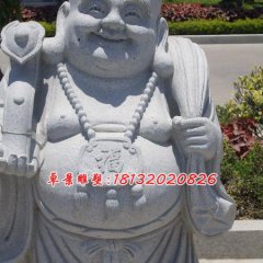 大肚彌勒佛雕塑，石雕佛像