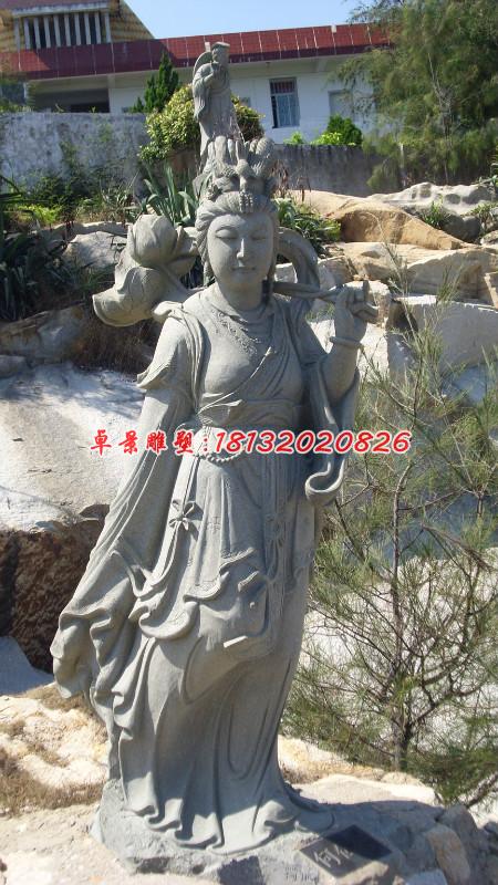 何仙姑石雕，石雕八仙雕塑