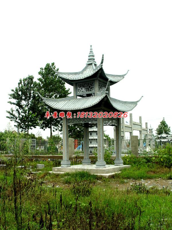 石頭涼亭，公園涼亭雕塑