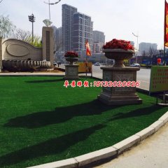 花盆雕塑，公園花盆石雕