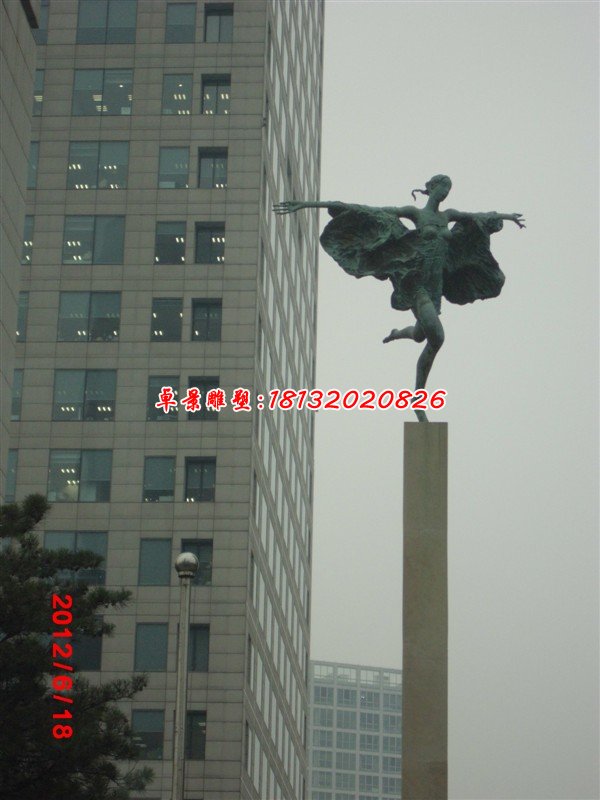 銅雕人物雕塑，廣場女神銅雕