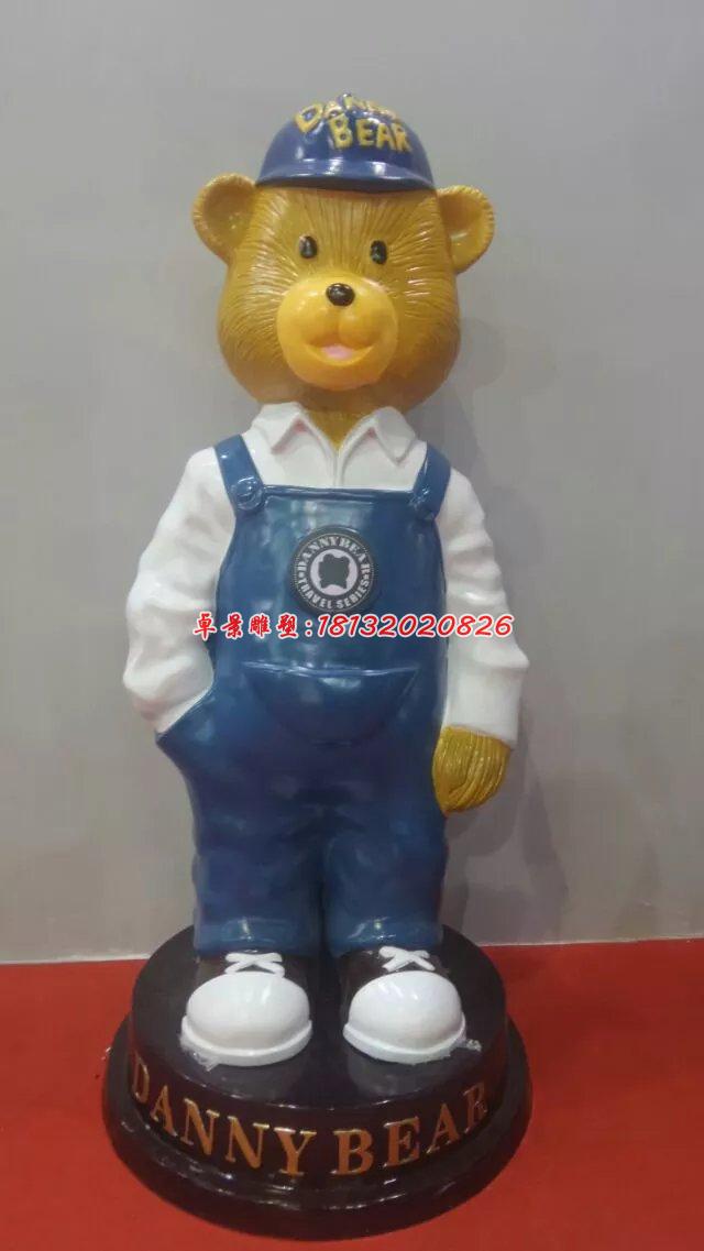 玻璃鋼小熊雕塑，卡通動物雕塑 (3)