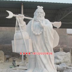 沙僧石雕，西游記人物石雕