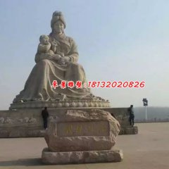 黃河母親石雕，廣場人物雕塑