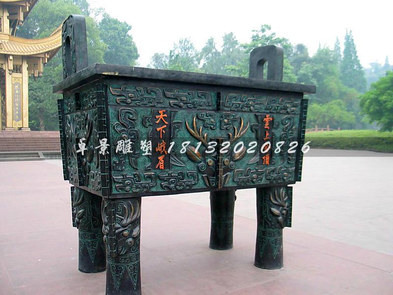 銅鼎，銅方鼎，寺廟銅鼎