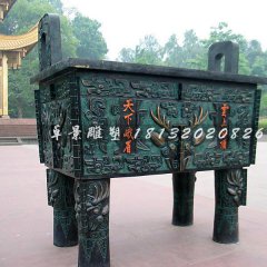 銅鼎，銅方鼎，寺廟銅鼎