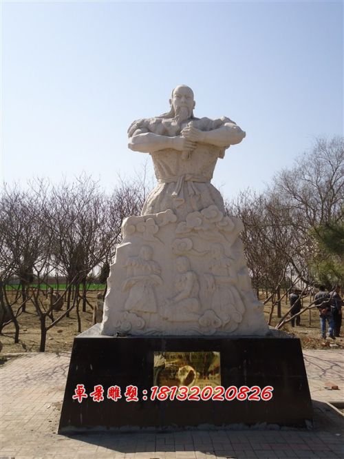 玻璃鋼伏羲雕塑，玻璃鋼人物雕塑 (2)