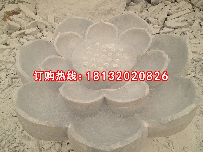 蓮花臺(tái)石雕，大理石蓮花臺(tái)