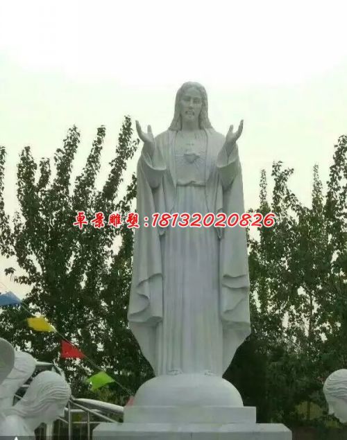 石雕耶穌，大理石耶穌雕塑