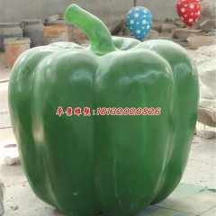 玻璃鋼辣椒雕塑，仿真蔬菜雕塑