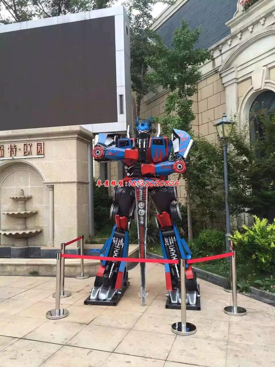 變形金剛雕塑，玻璃鋼仿真雕塑 (2)