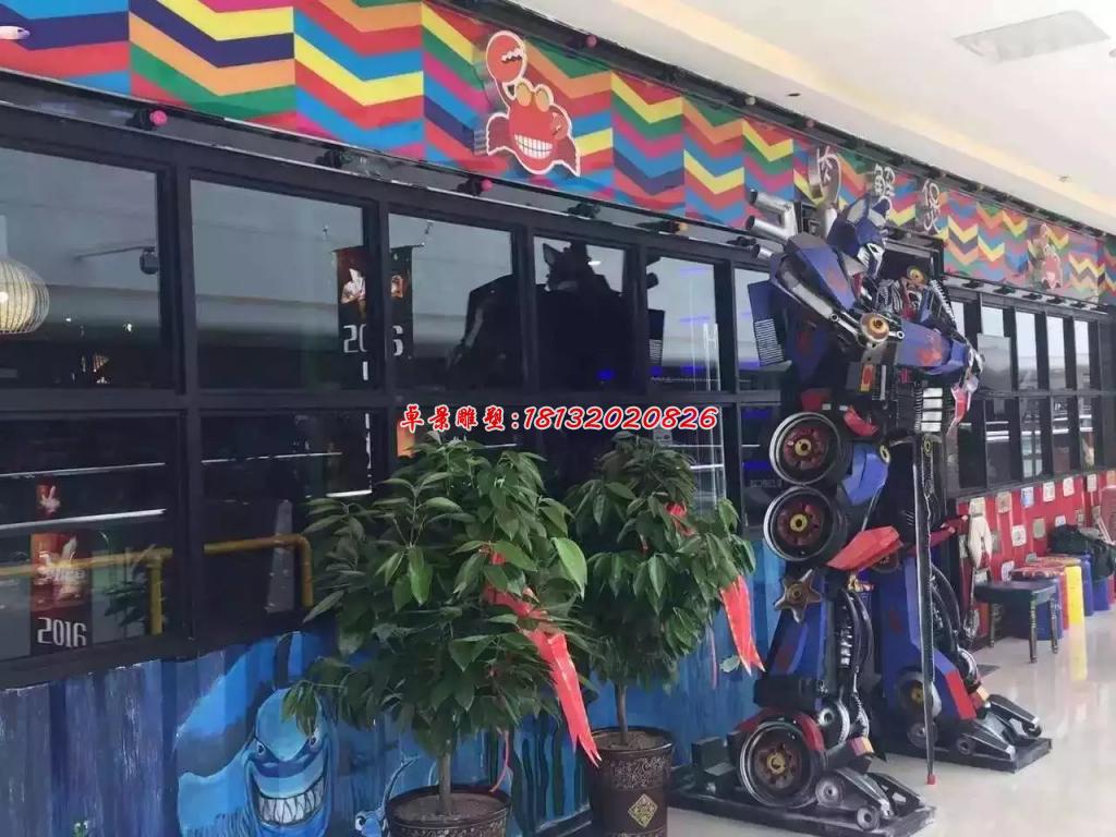 變形金剛雕塑，玻璃鋼仿真雕塑 (3)