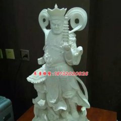 四大天王石雕，漢白玉四大天王