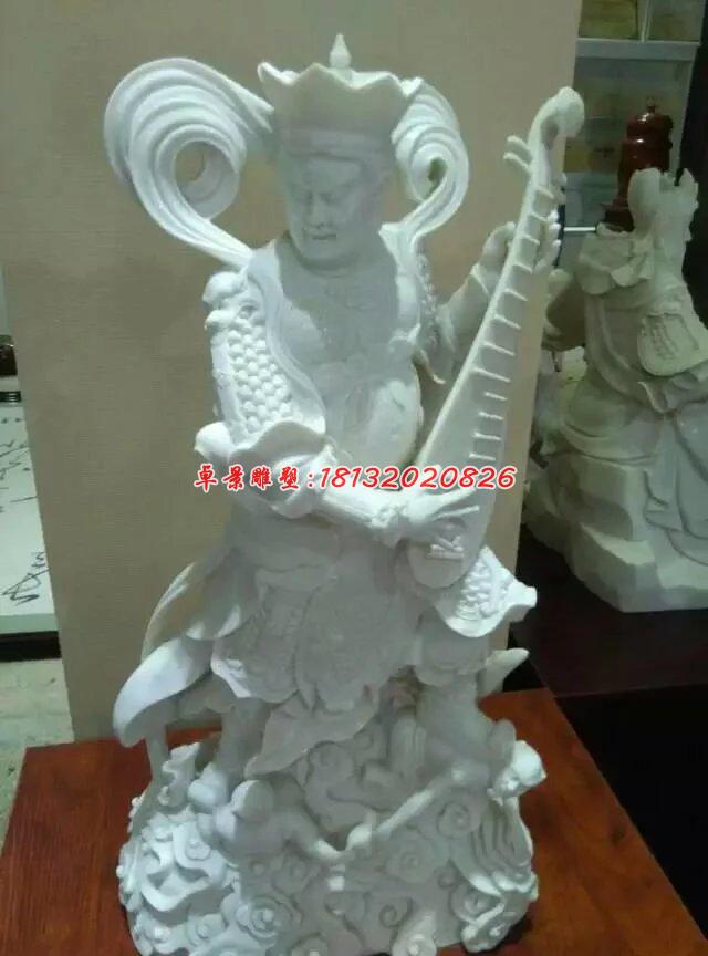 四大天王石雕，漢白玉四大天王雕塑 (2)