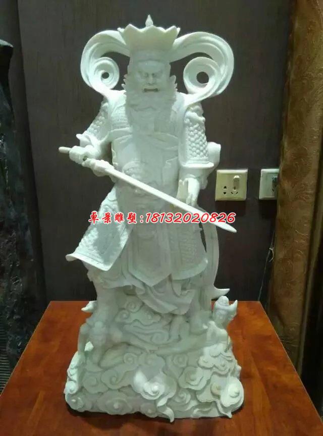 四大天王石雕，漢白玉四大天王雕塑 (3)