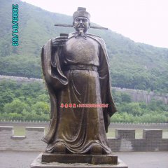 趙匡胤銅雕，古代皇帝銅雕