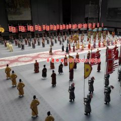 玻璃鋼古代人物雕塑，玻璃鋼仿真雕塑