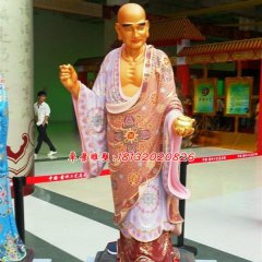 玻璃鋼羅漢雕塑，彩繪佛像雕塑