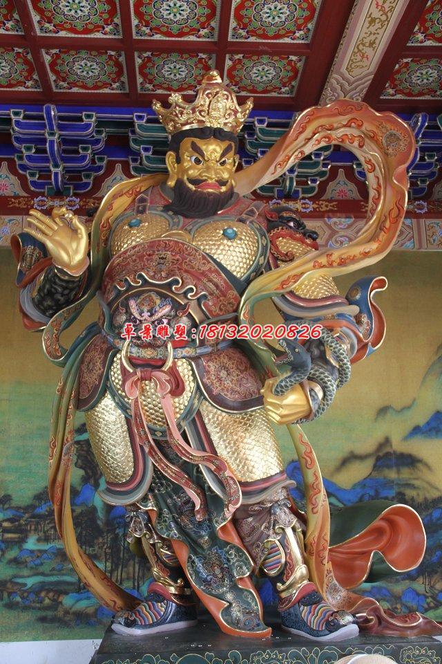 玻璃鋼四大天王雕，玻璃鋼彩繪神仙雕塑 (4)