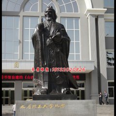 孔子圣像銅雕，校園名人銅雕